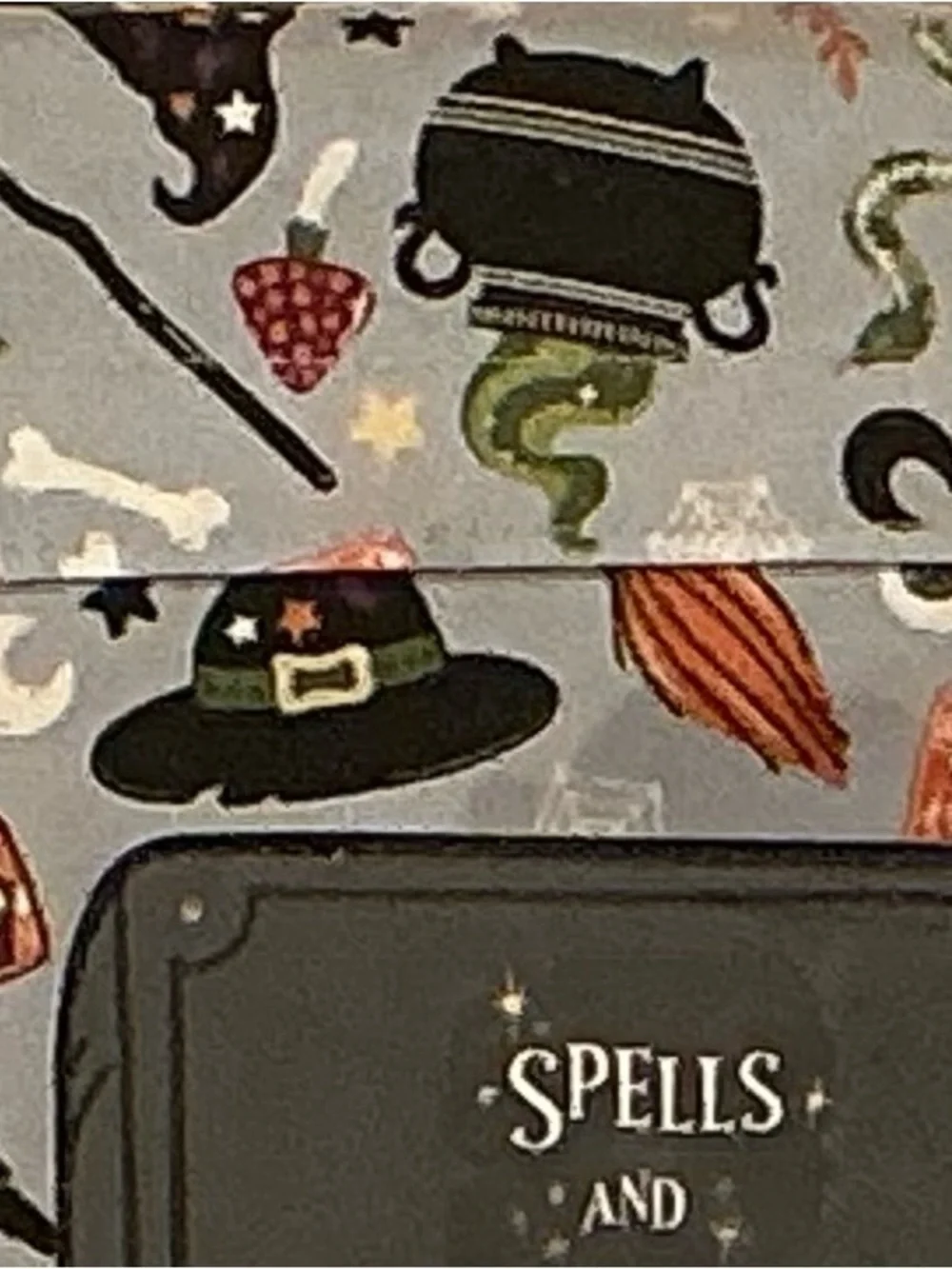 Spells and Potions Grey Halloween Witchy Full Sheet Set